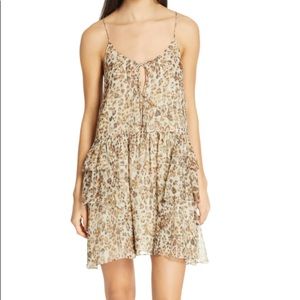 IRO Spaghetti Straps Leopard Dress